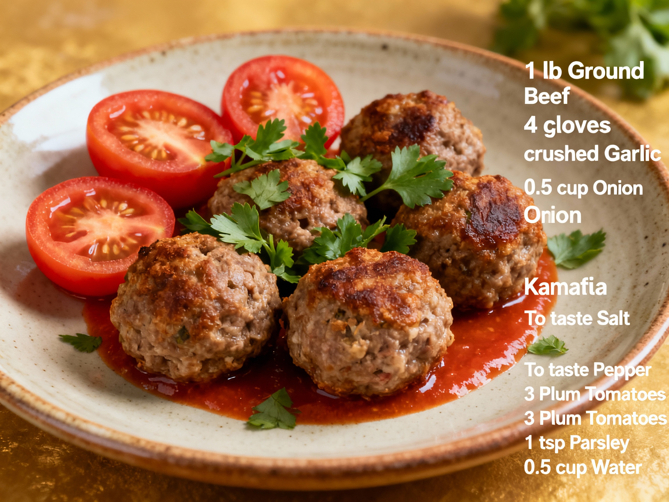 Algerian Kefta (Meatballs)