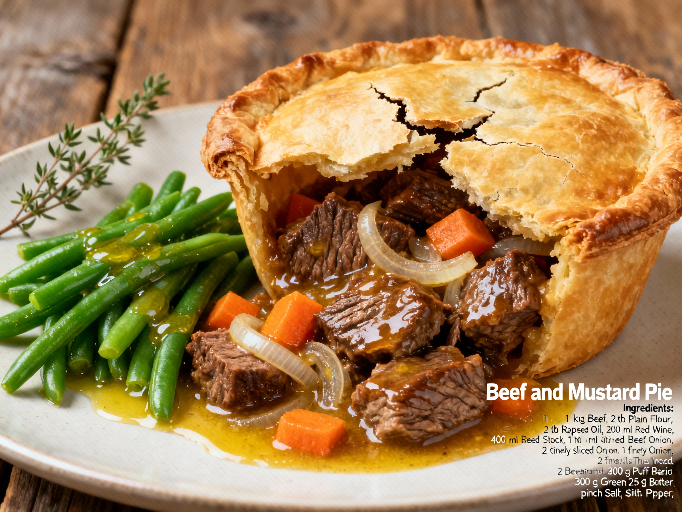 Beef and Mustard Pie