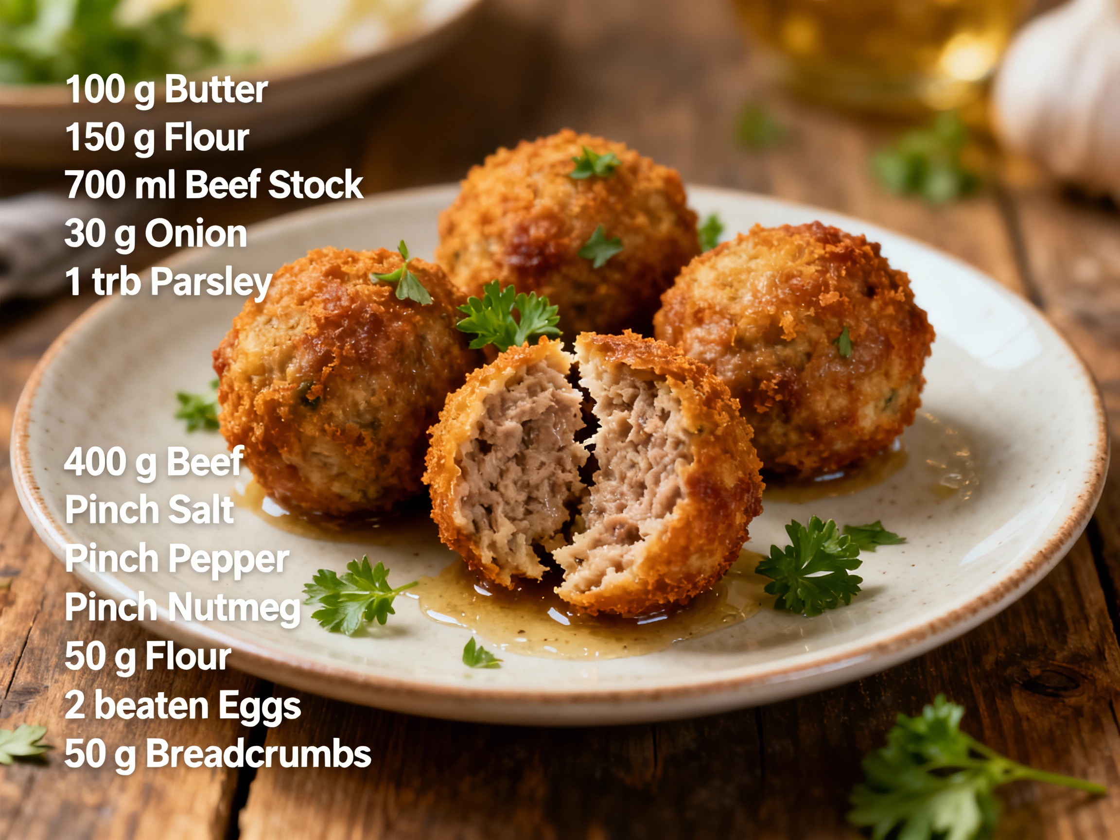 Bitterballen (Dutch meatballs)