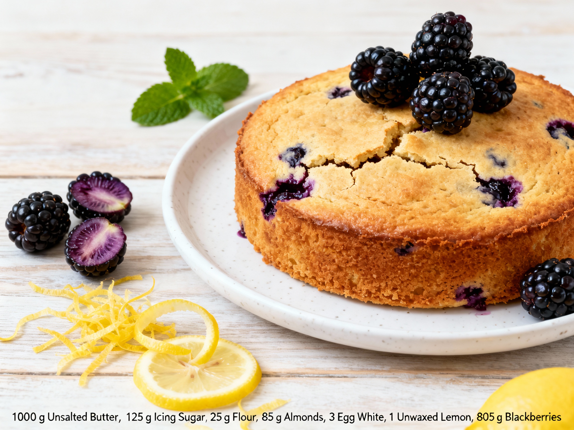 Blueberry & lemon friands