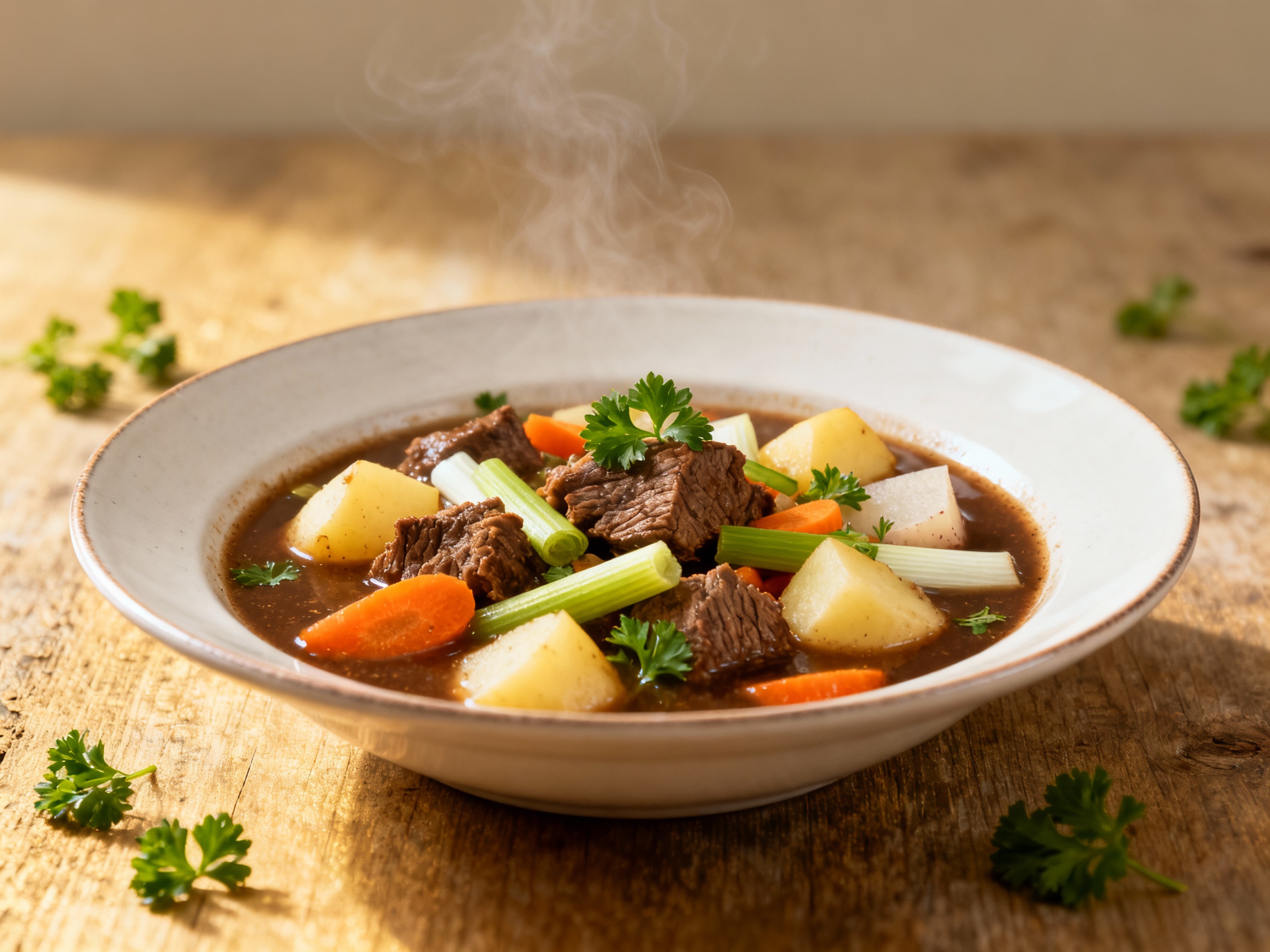 Brun Lapskaus (Norwegian Beef Vegetable Stew)