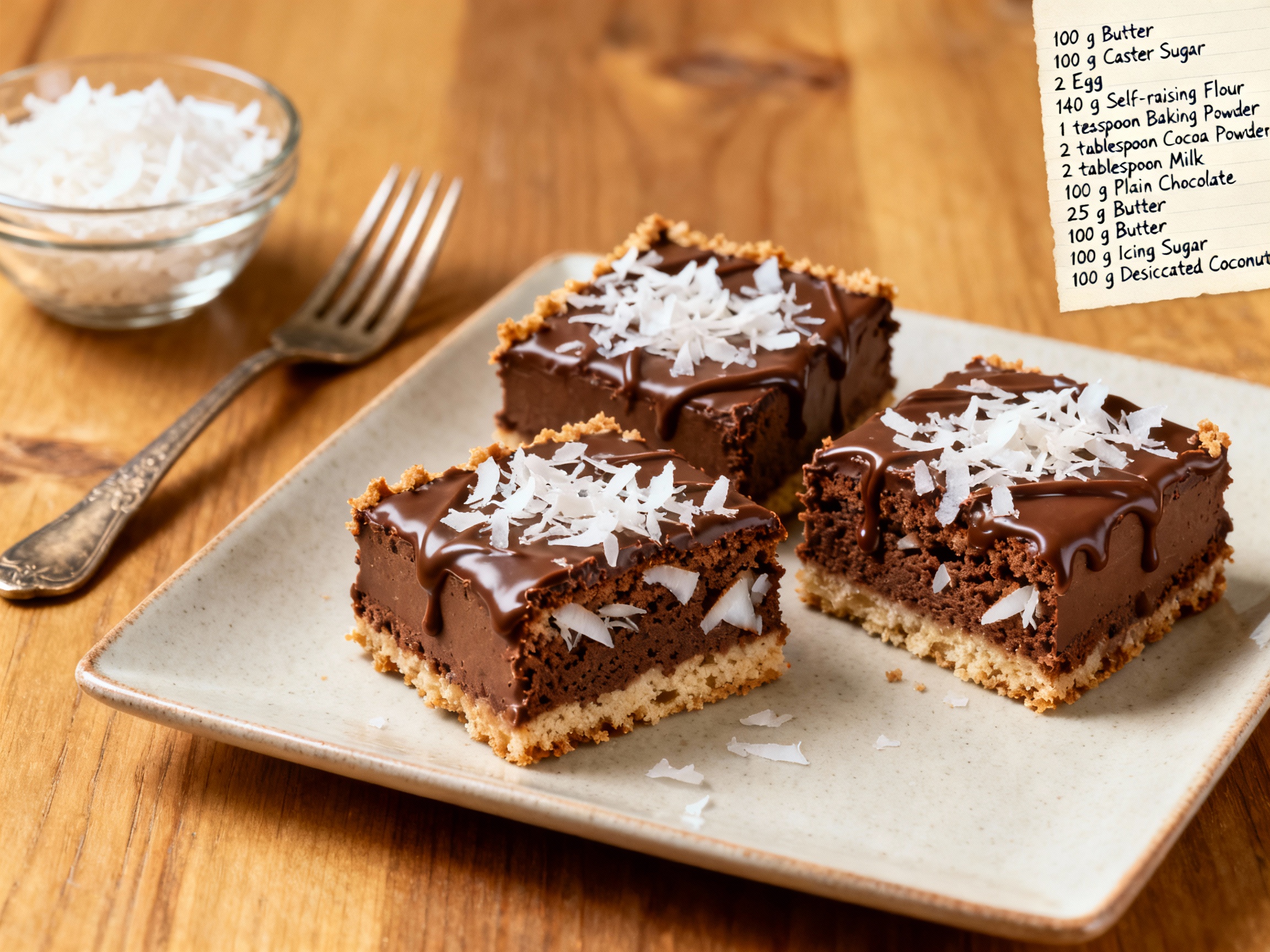Chocolate Coconut Squares