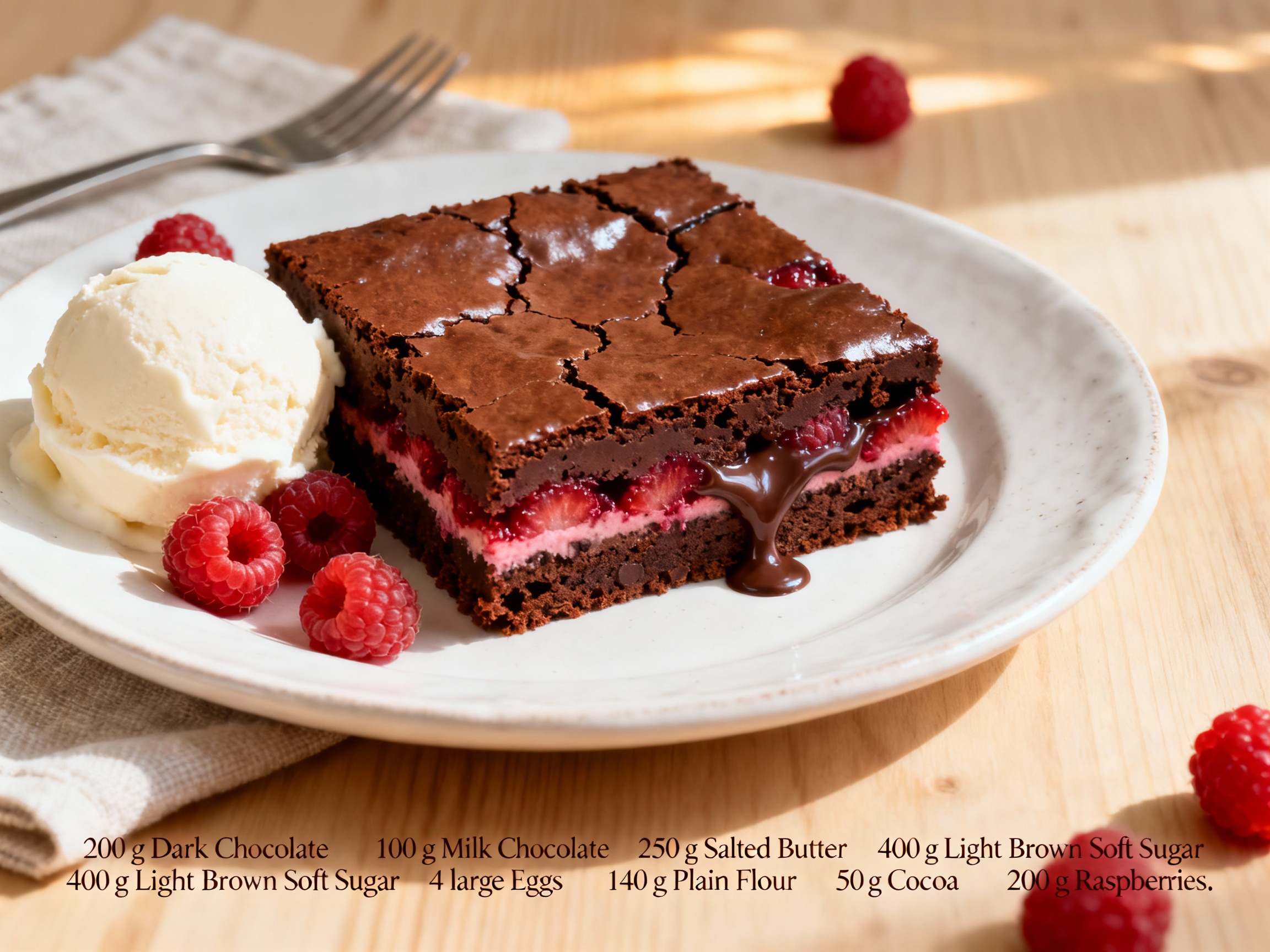 Chocolate Raspberry Brownies