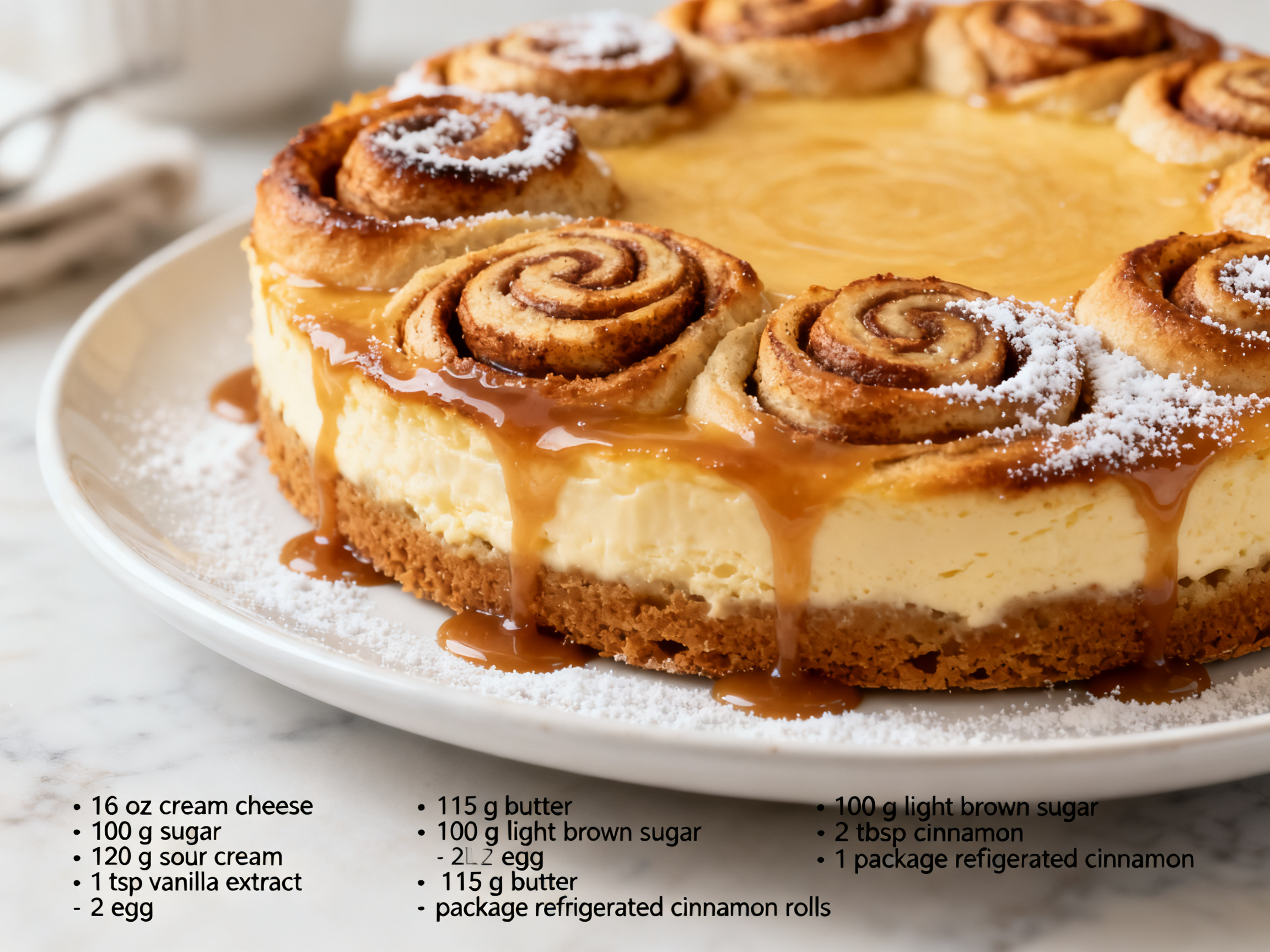Cinnamon Roll Cheesecake