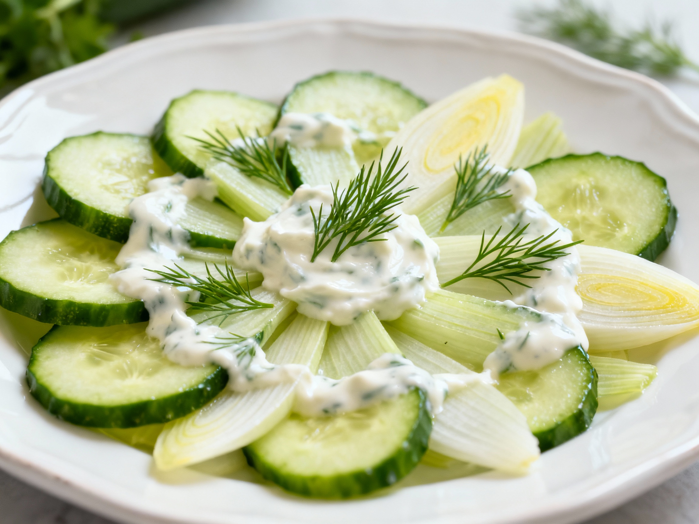 Cucumber & fennel salad