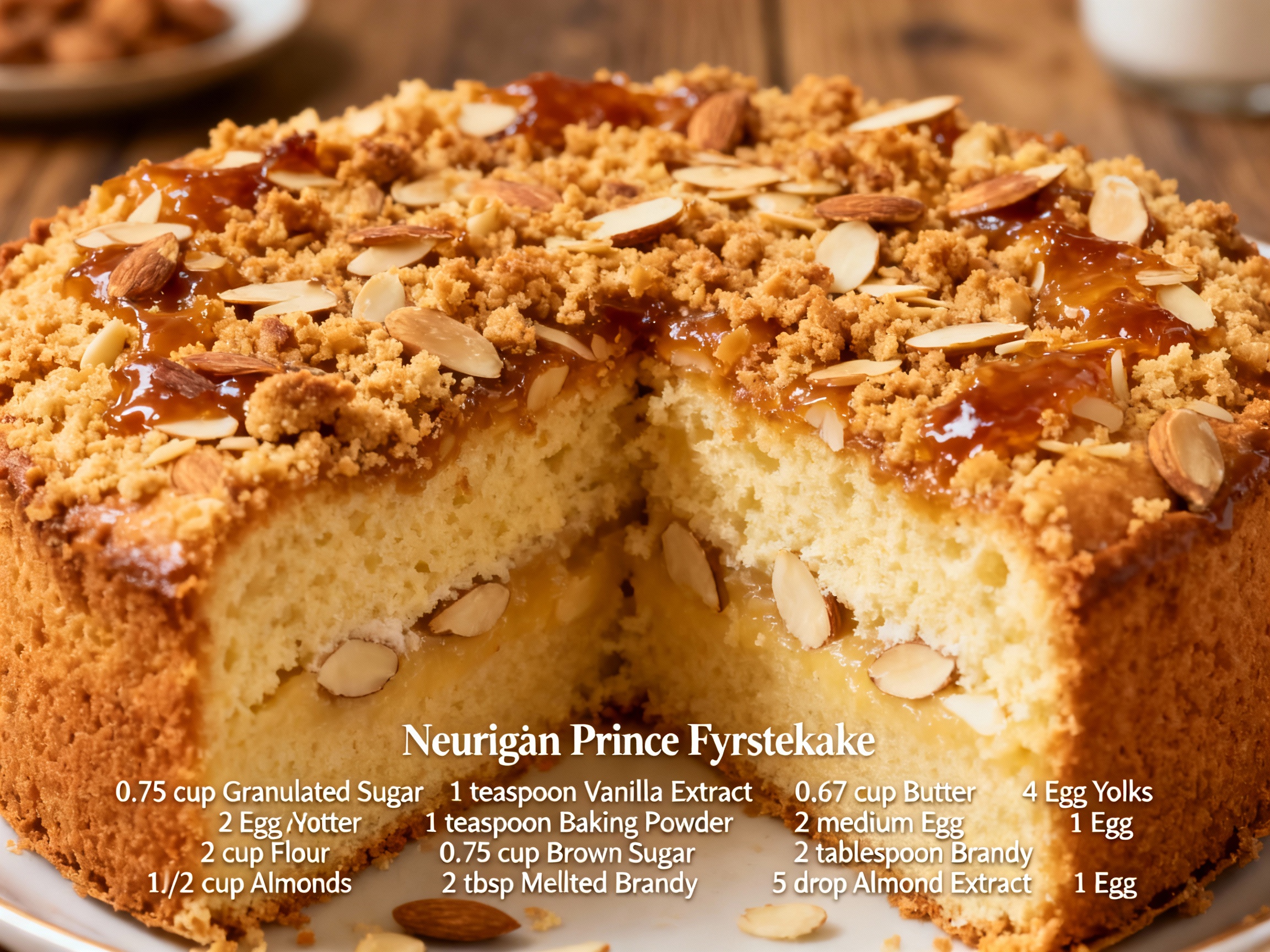 Fyrstekake – Norwegian Prince Cake