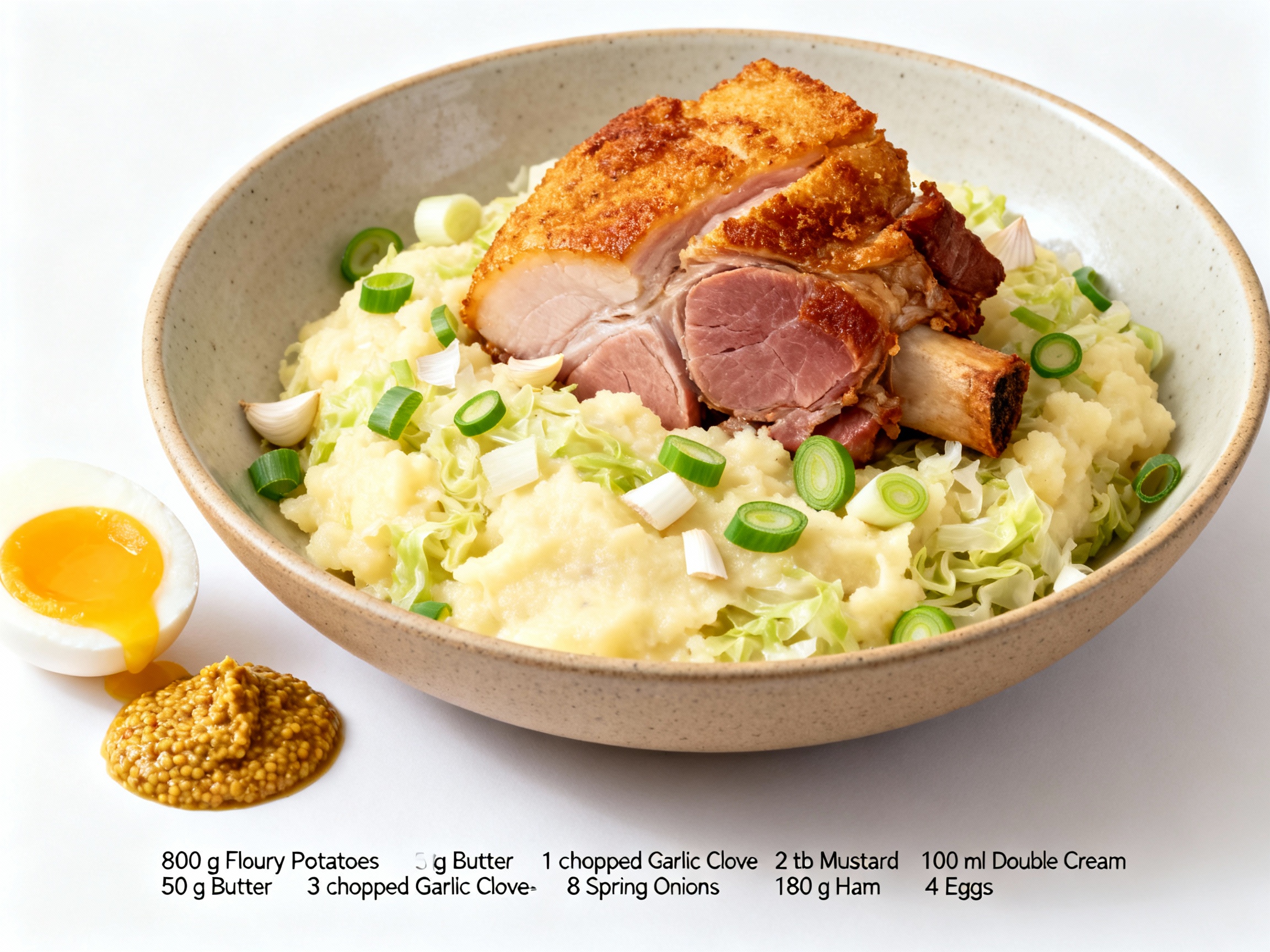 Ham hock colcannon