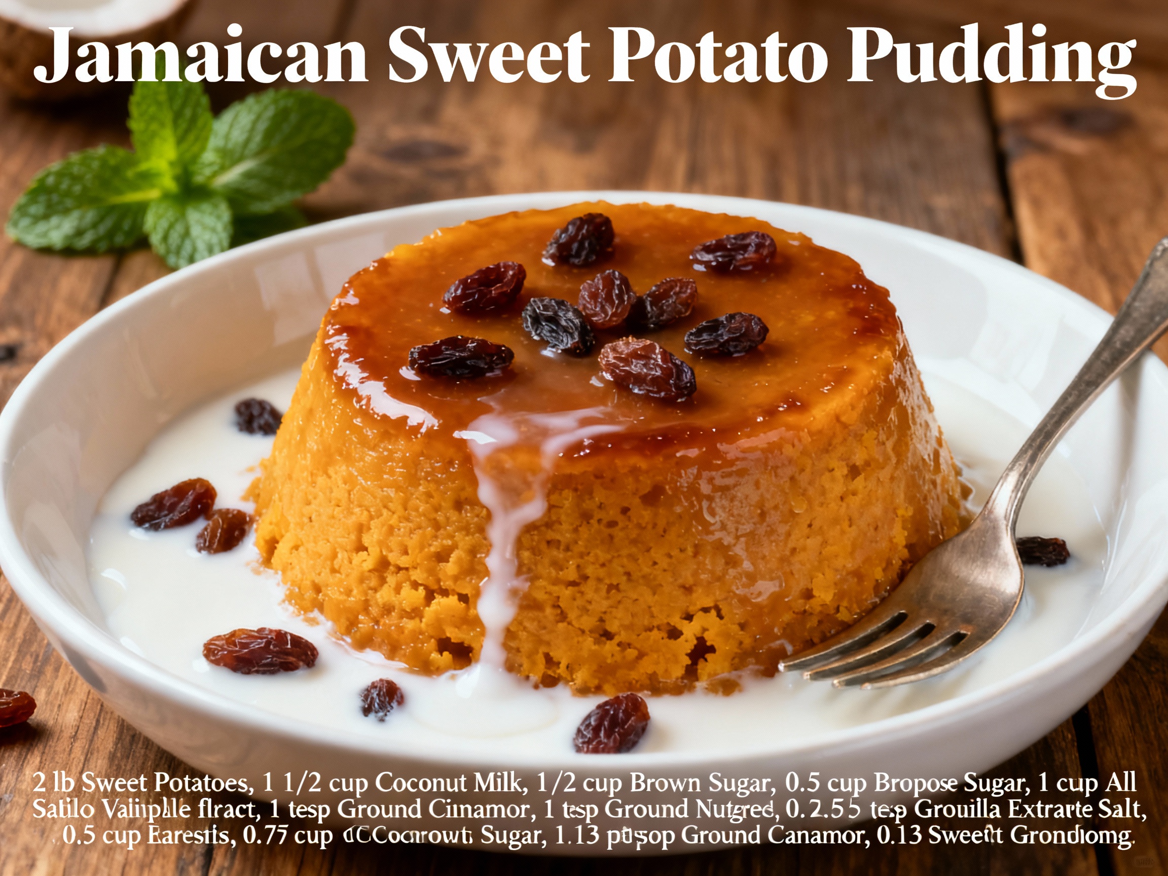 Jamaican Sweet Potato Pudding