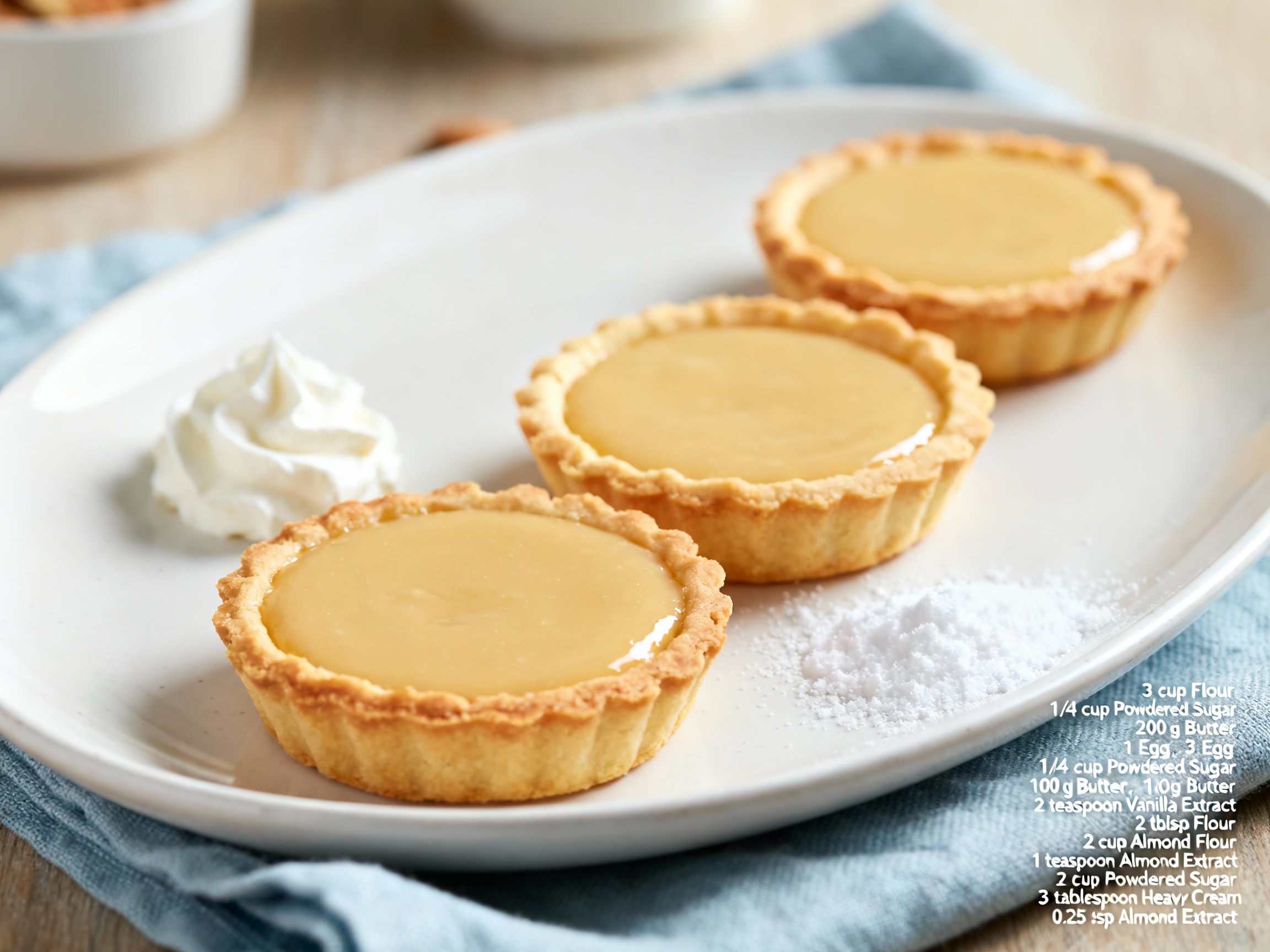 Mazariner – Scandinavian Almond Tartlets