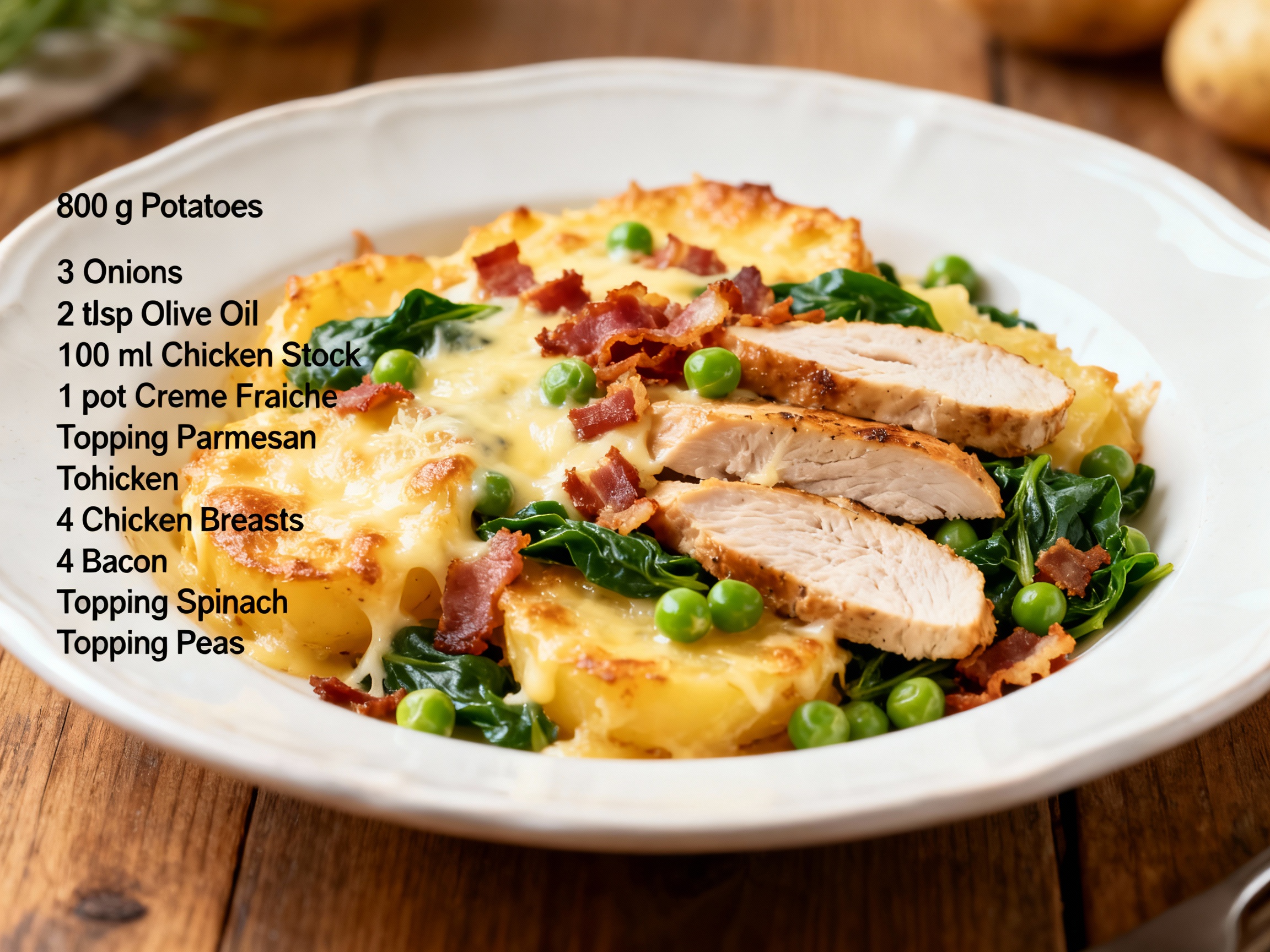 Potato Gratin with Chicken