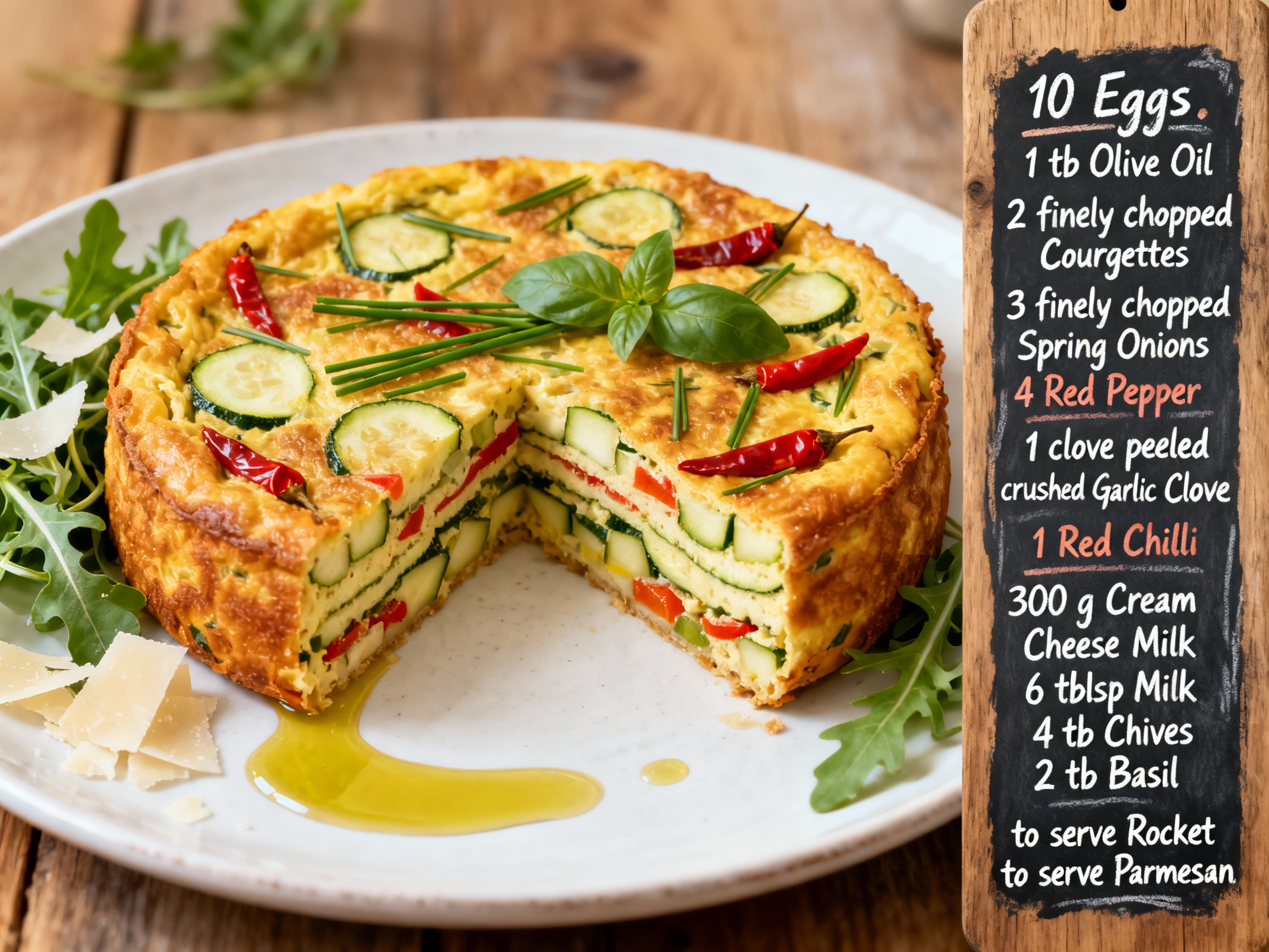 Provençal Omelette Cake