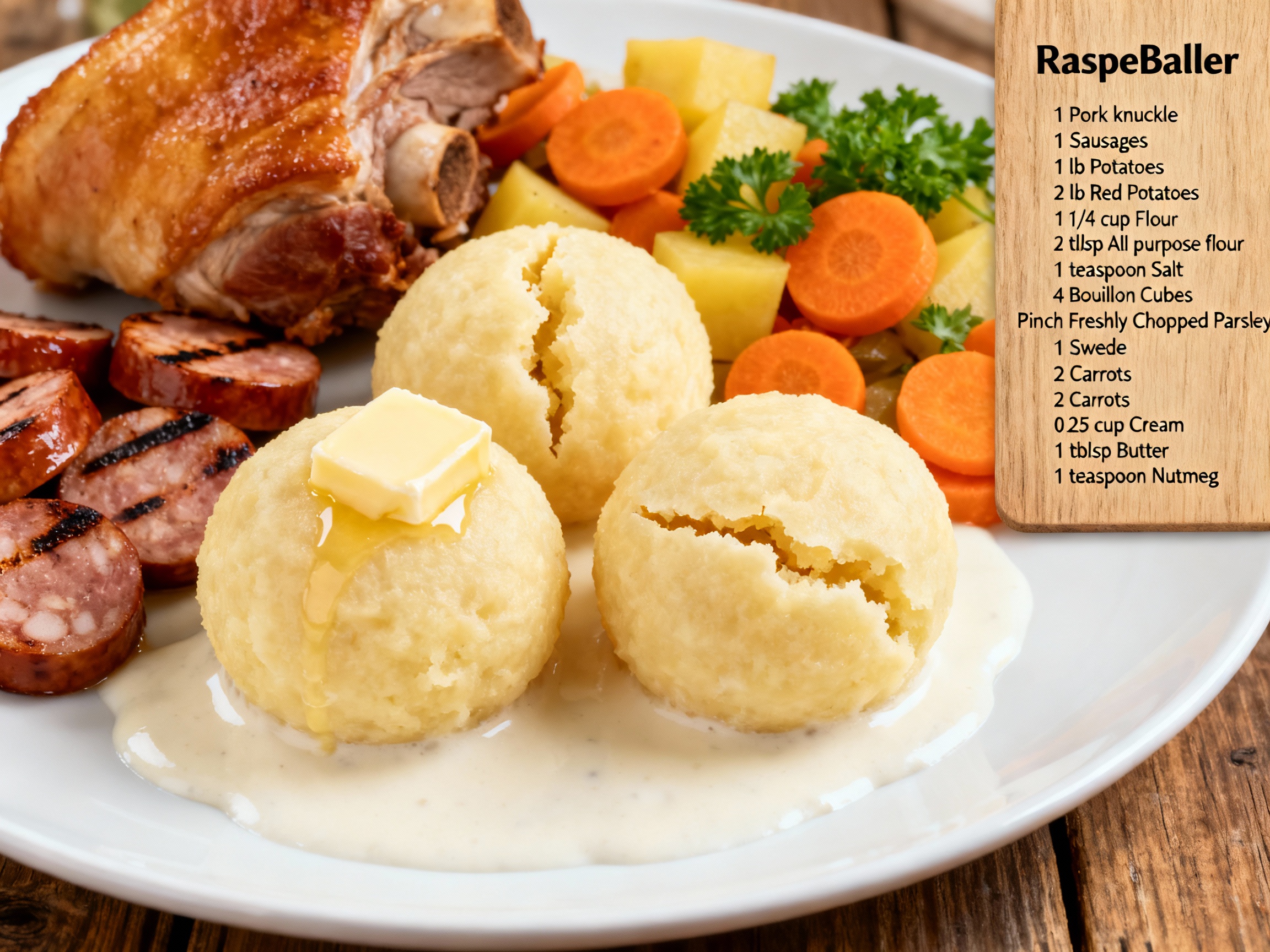 Raspeballer (Norwegian Potato Dumplings)