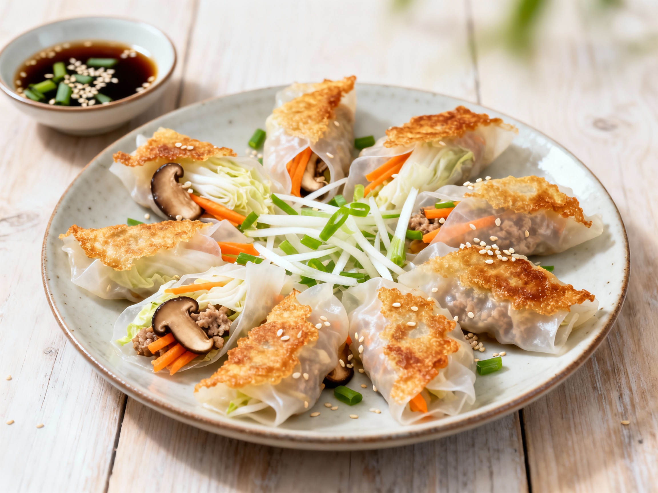 Rice paper dumplings