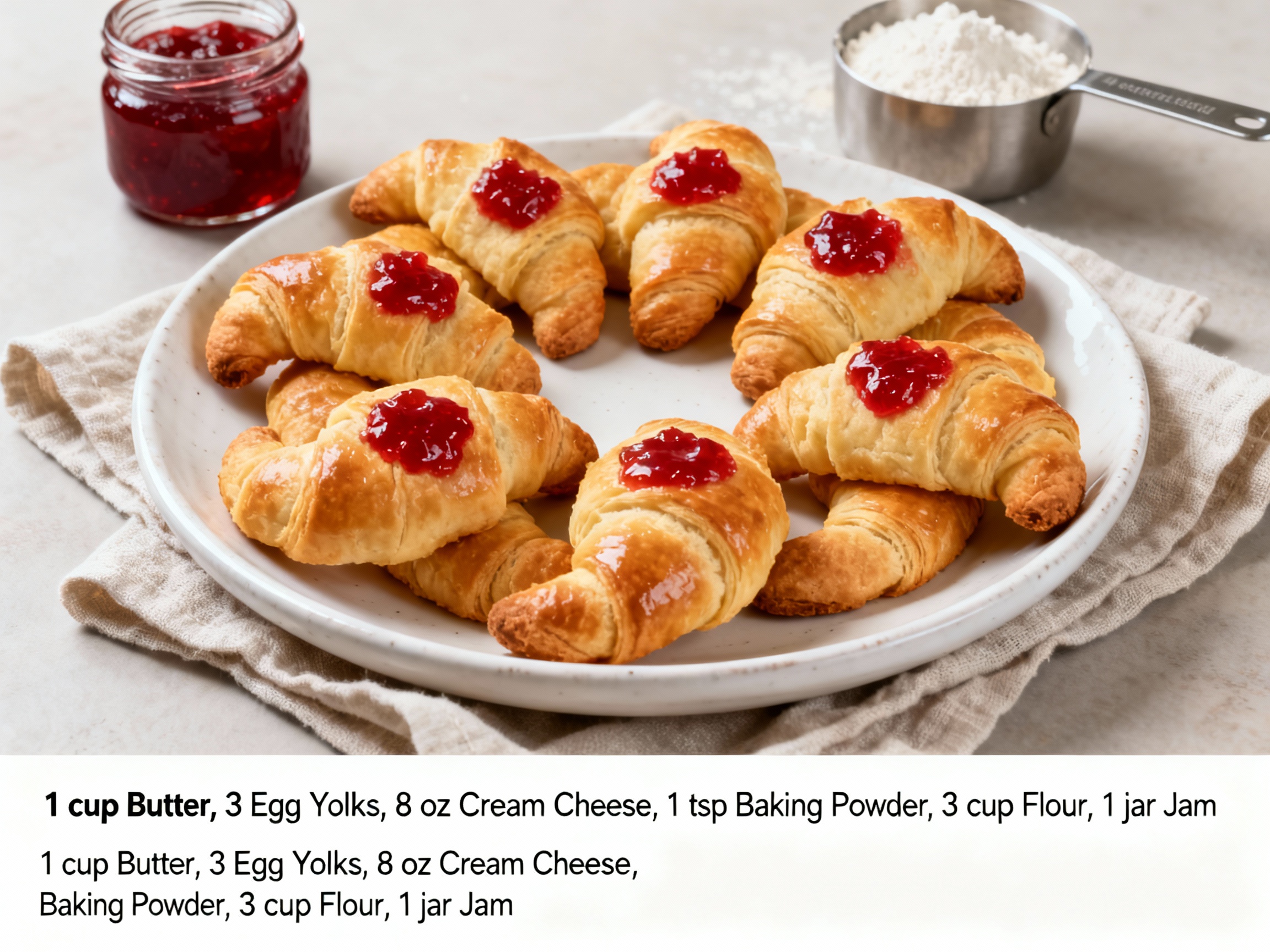 Rogaliki (Polish Croissant Cookies)