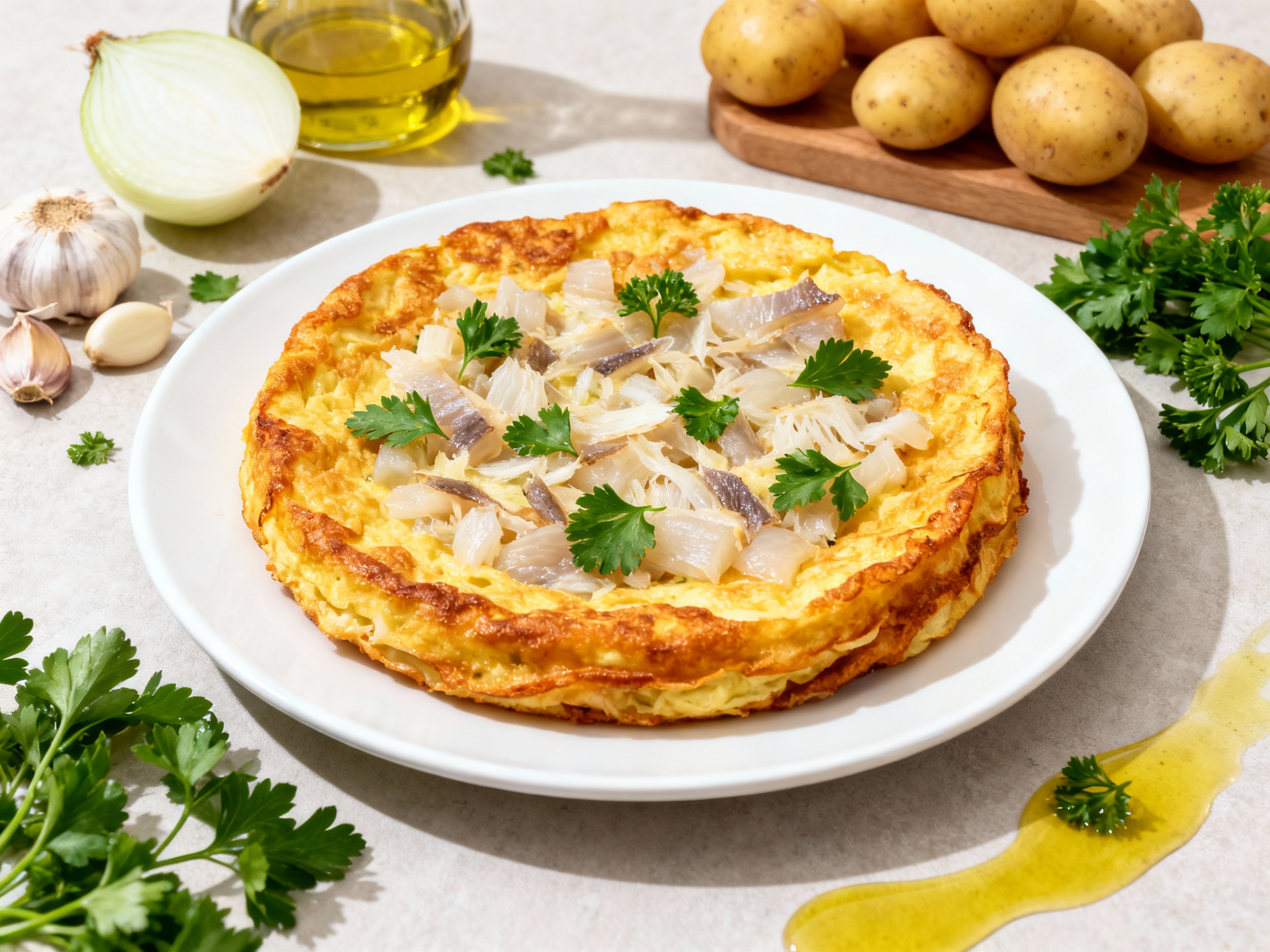 Salt cod tortilla