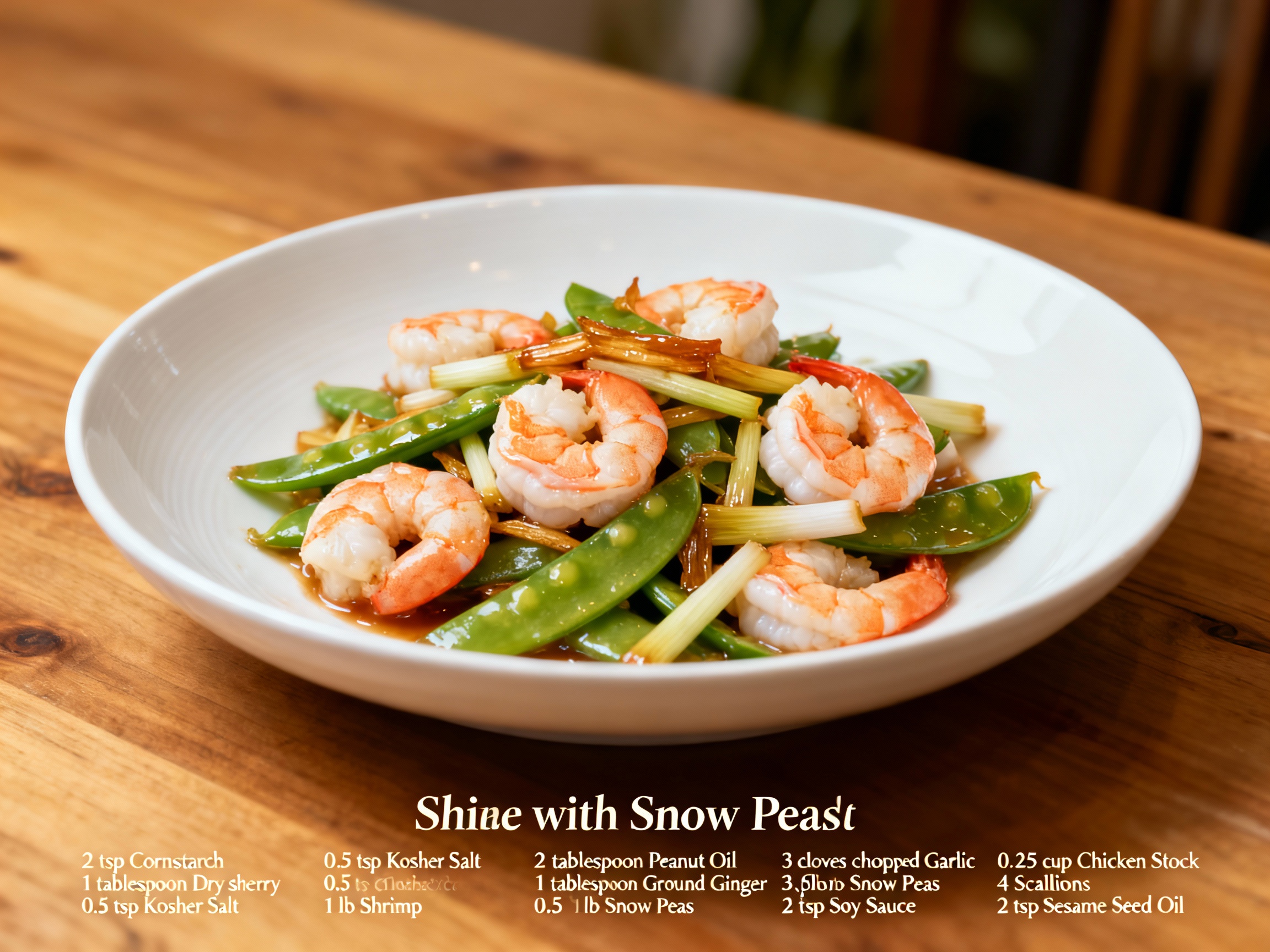 Shrimp With Snow Peas
