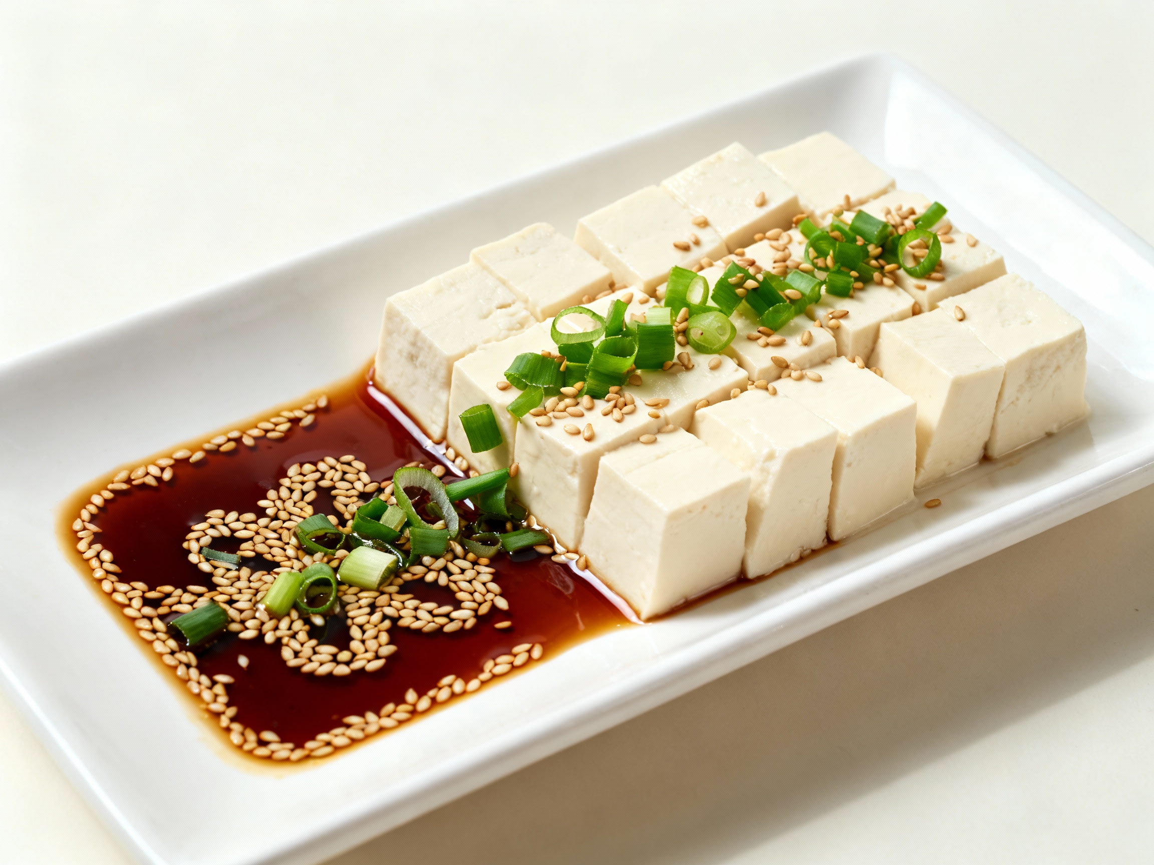 Silken Tofu with Sesame Soy Sauce
