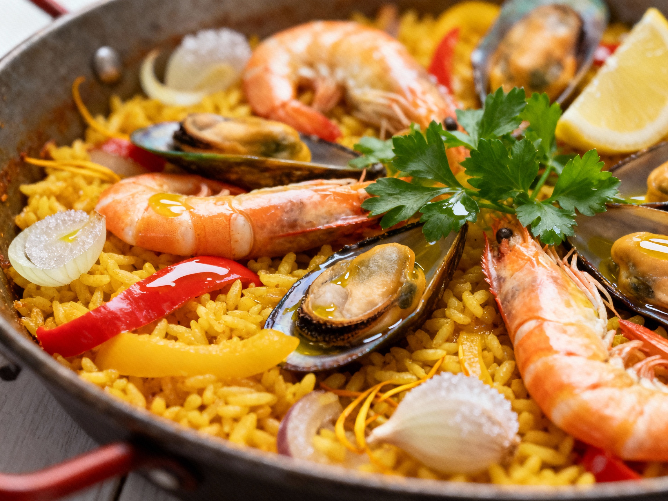 Spanish seafood rice
