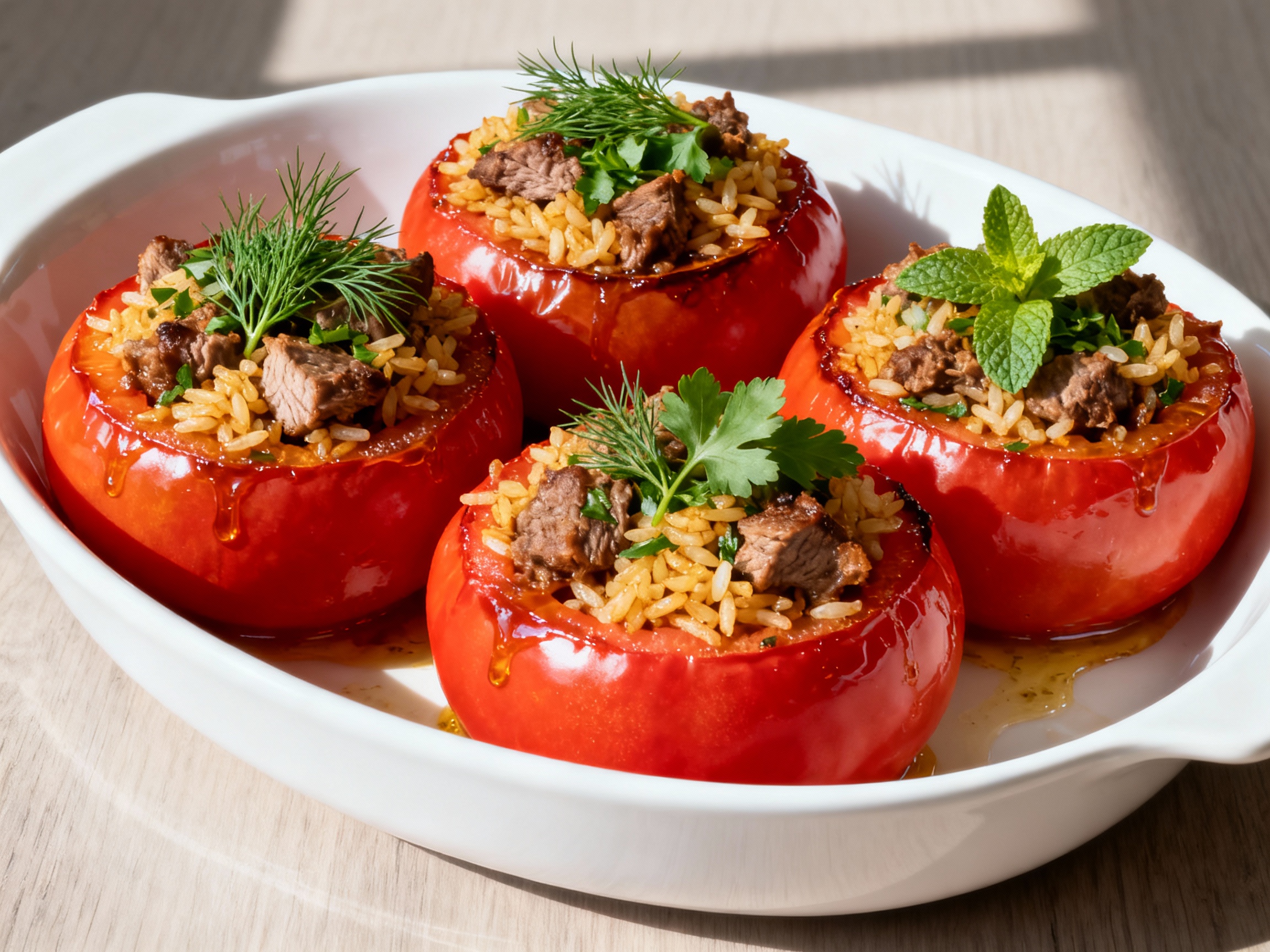 Stuffed Lamb Tomatoes