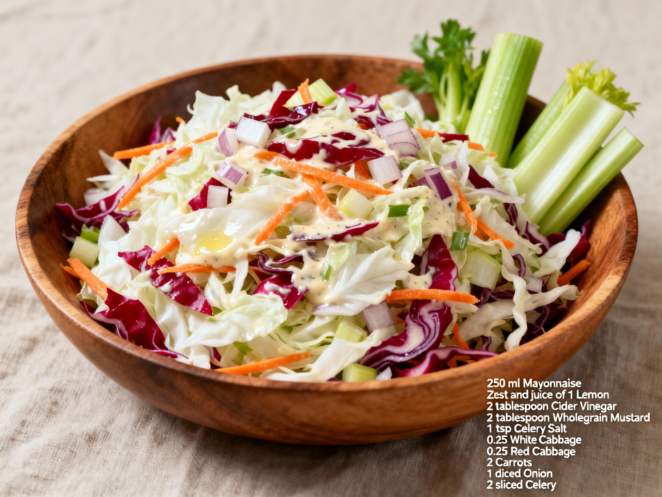 Tangy cabbage slaw