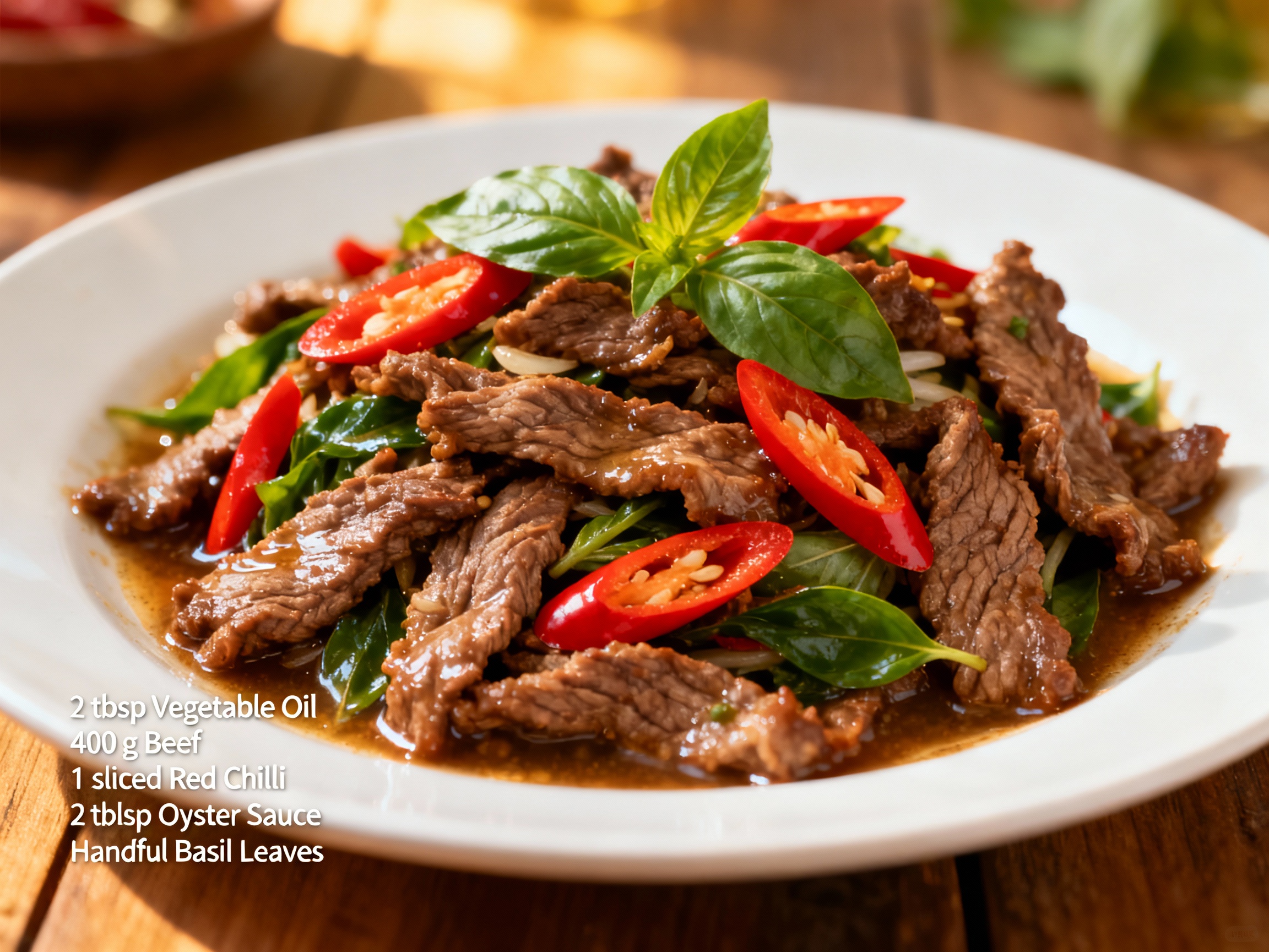 Thai beef stir-fry