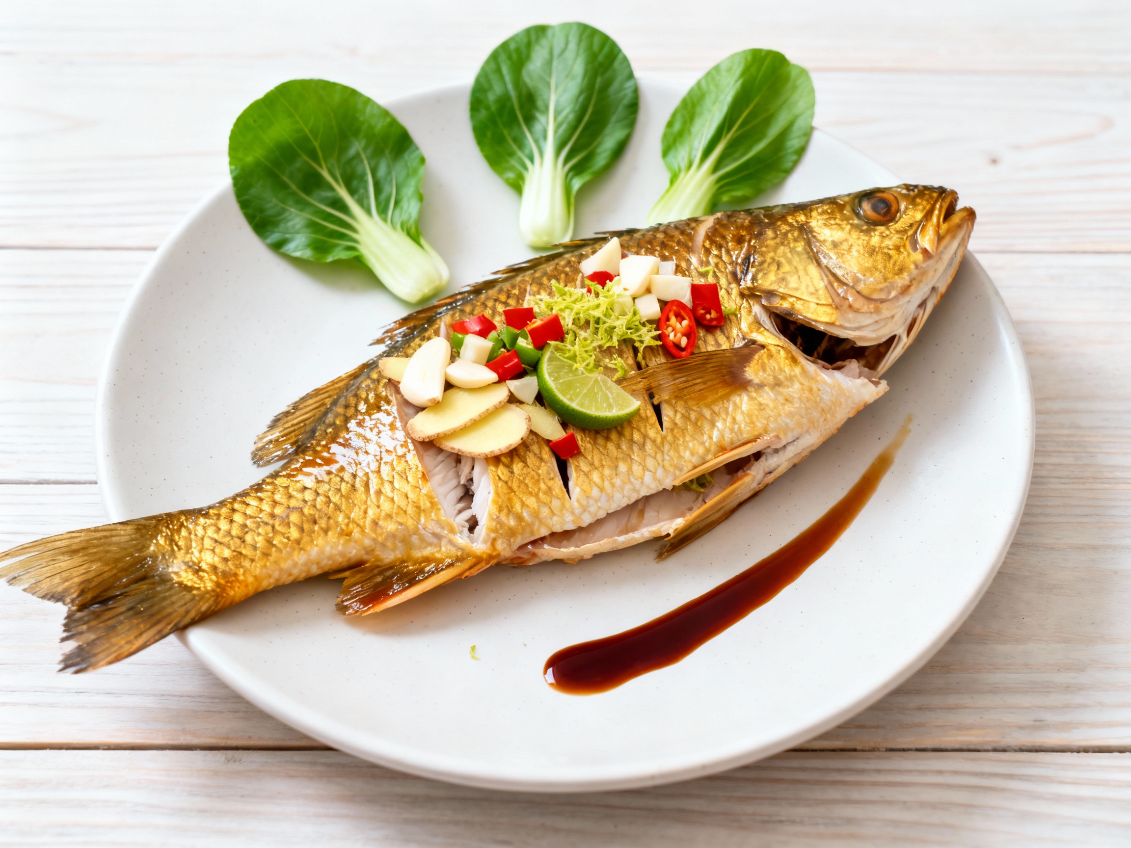 Thai-style steamed fish