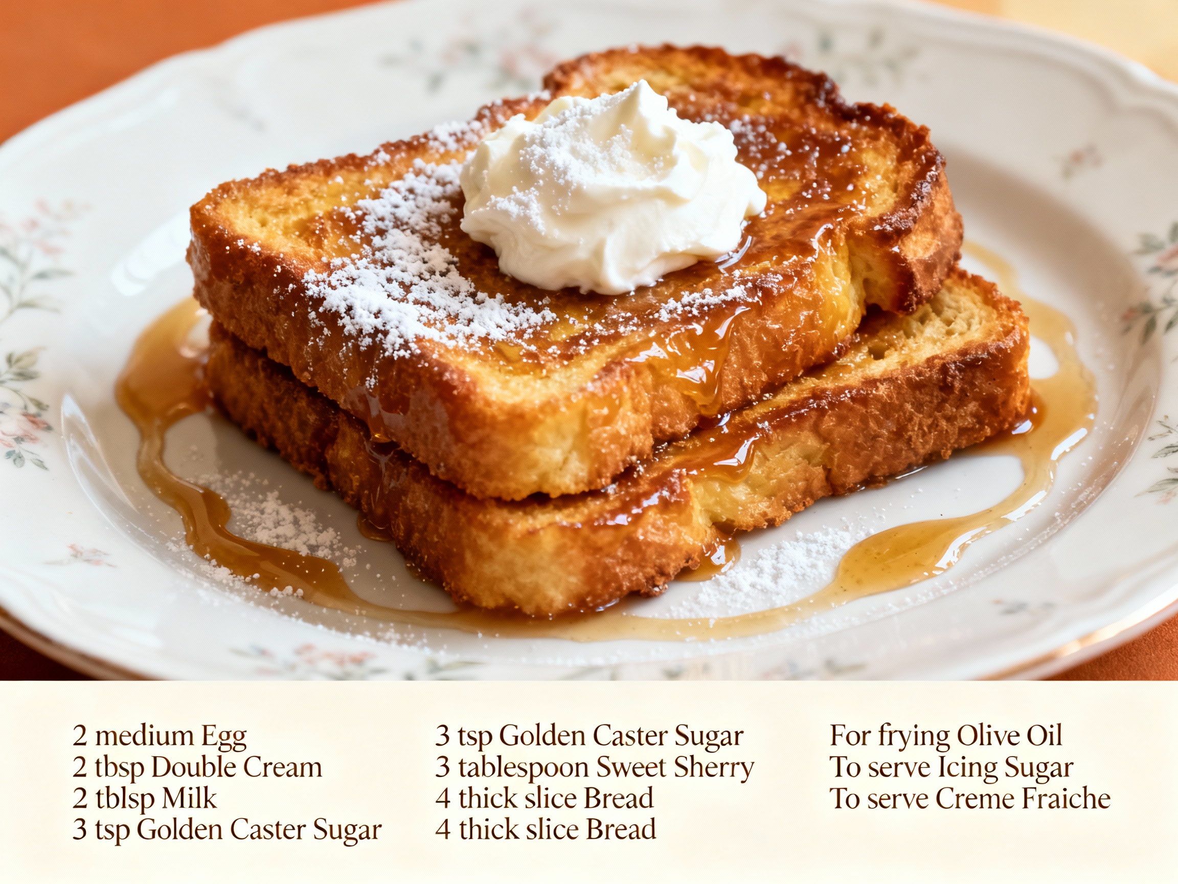 Torrijas with sherry