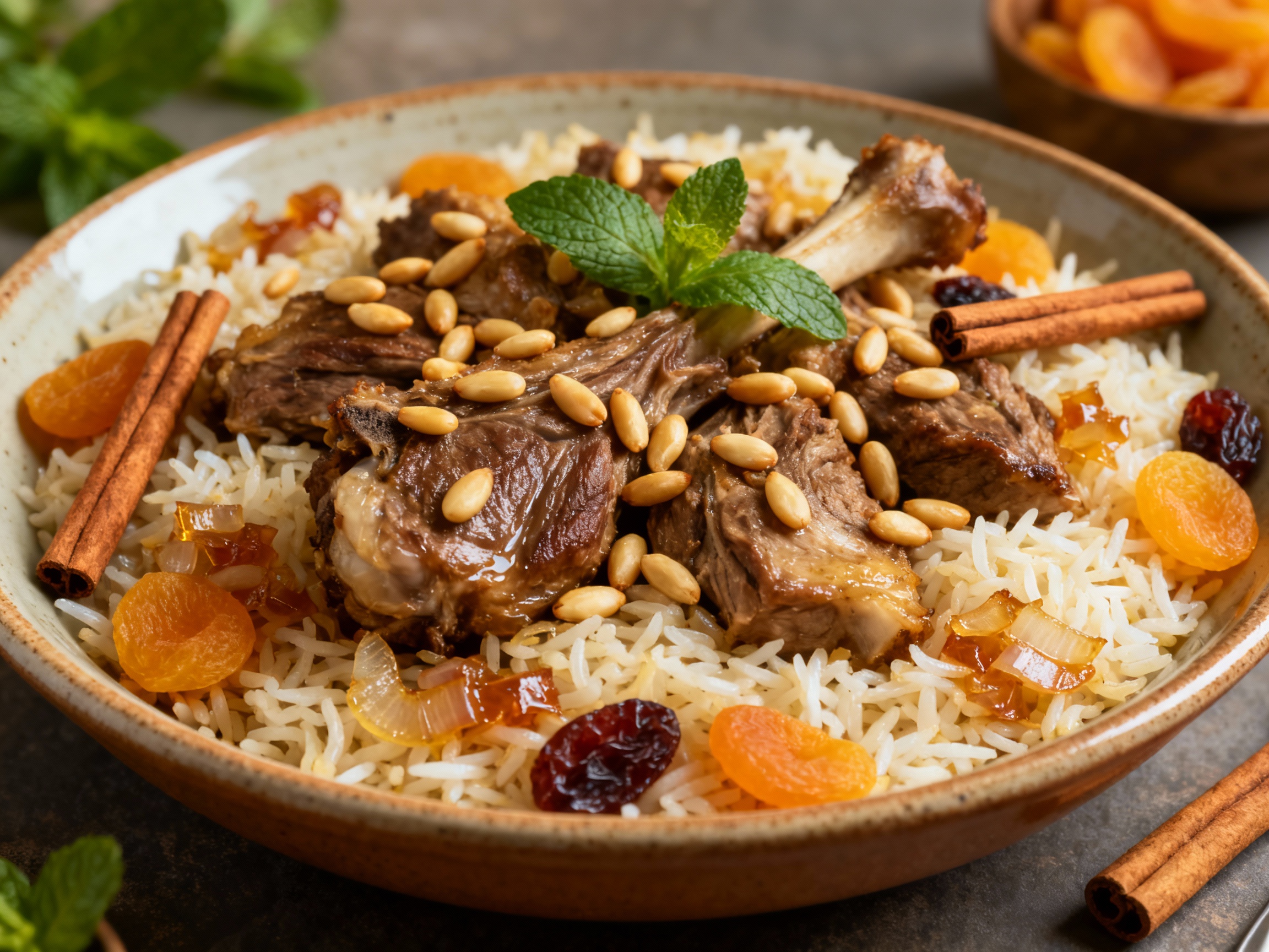 Turkish lamb pilau