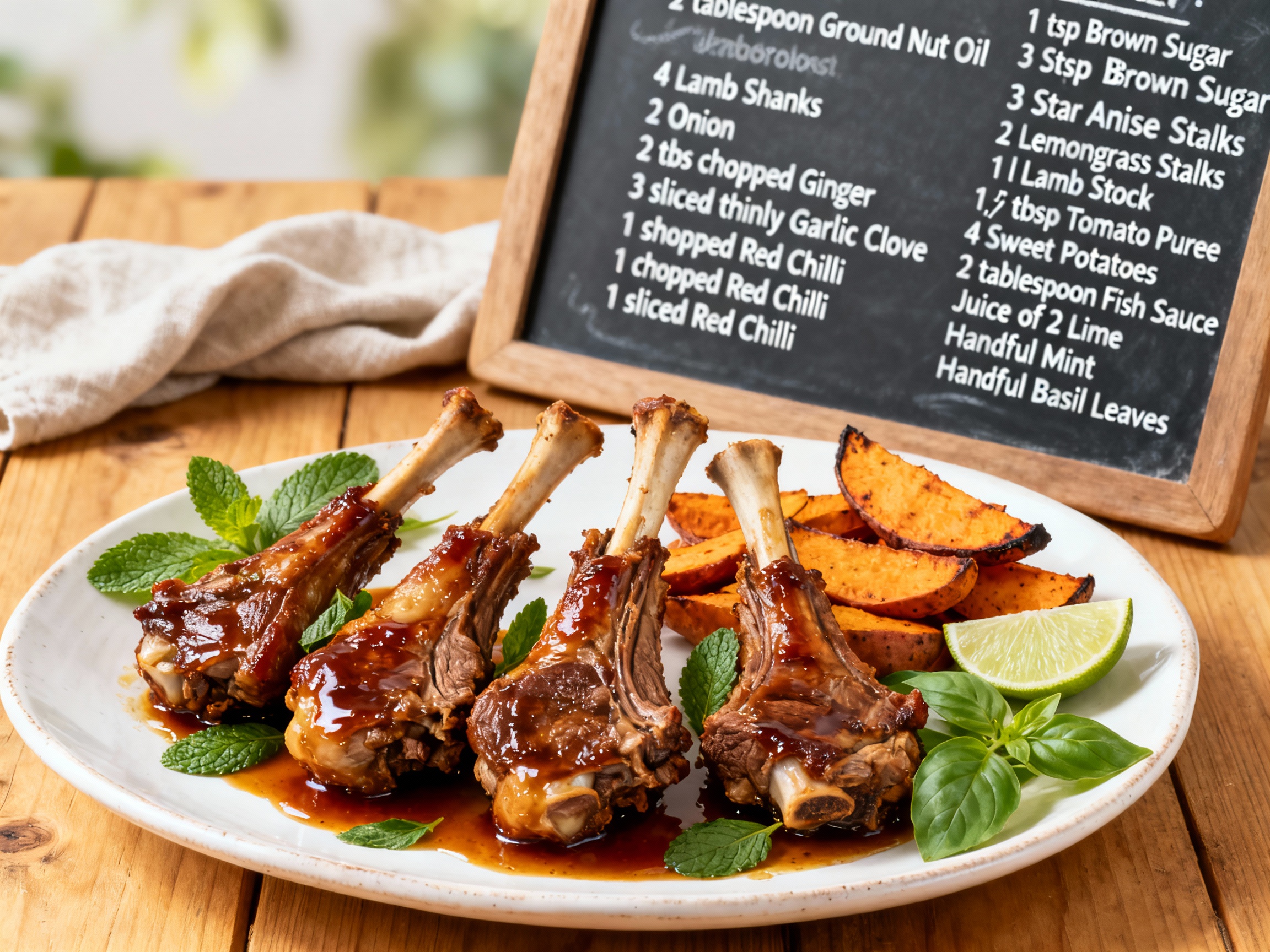 Vietnamese lamb shanks with sweet potatoes