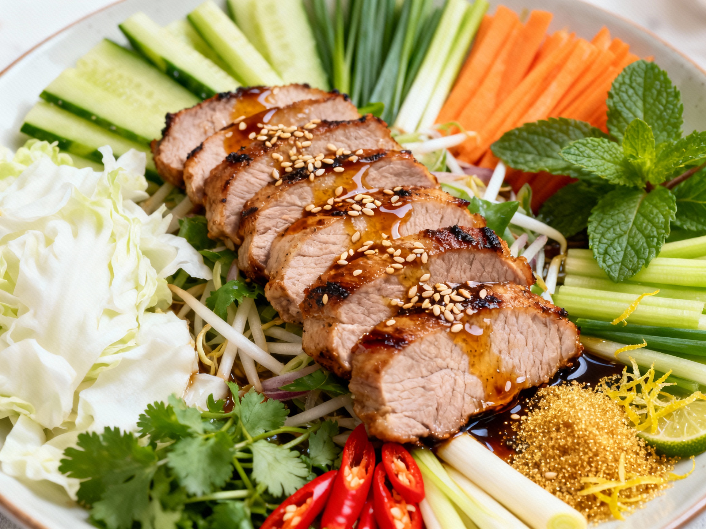 Vietnamese pork salad