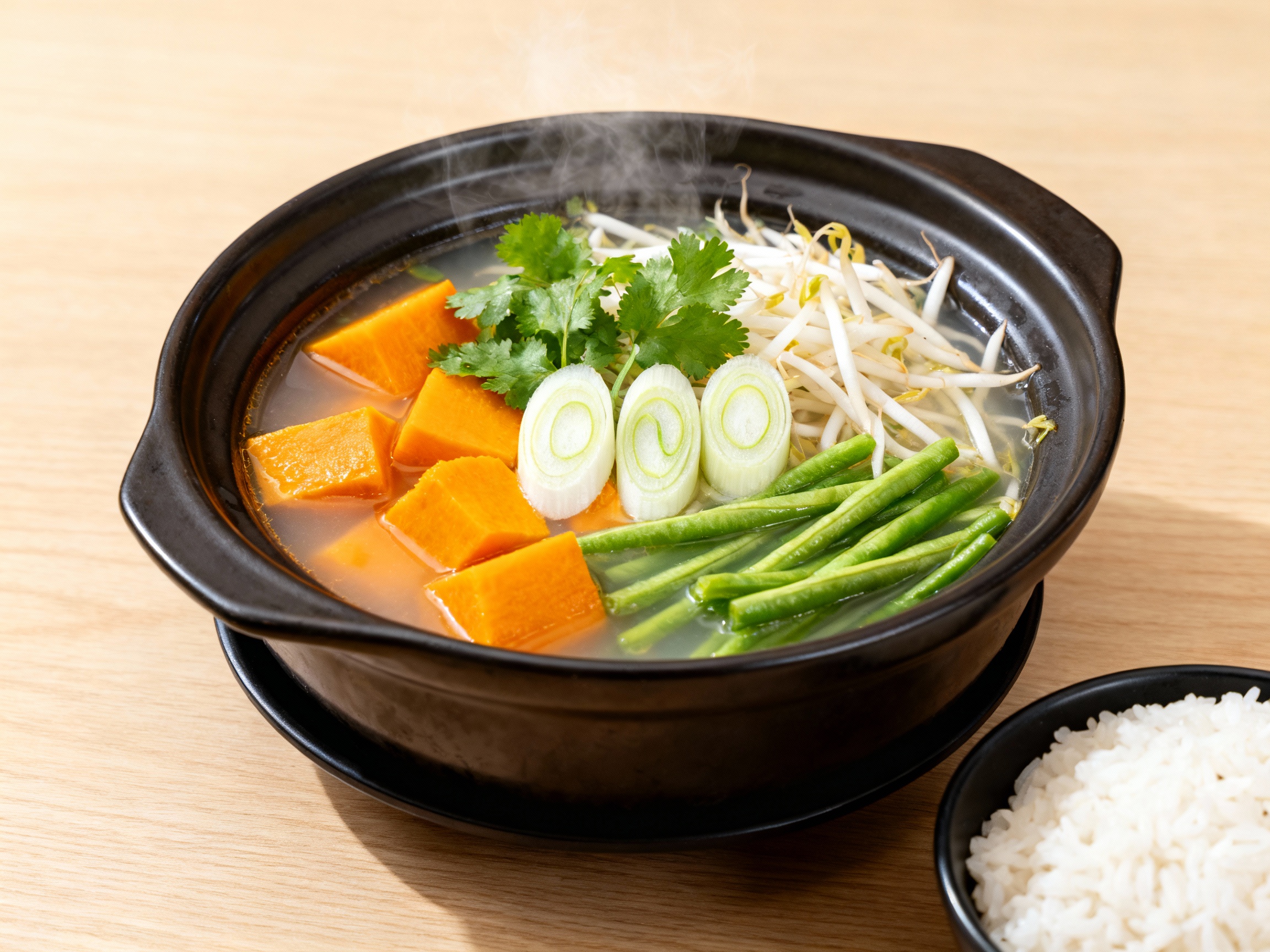 Vietnamese-style veggie hotpot