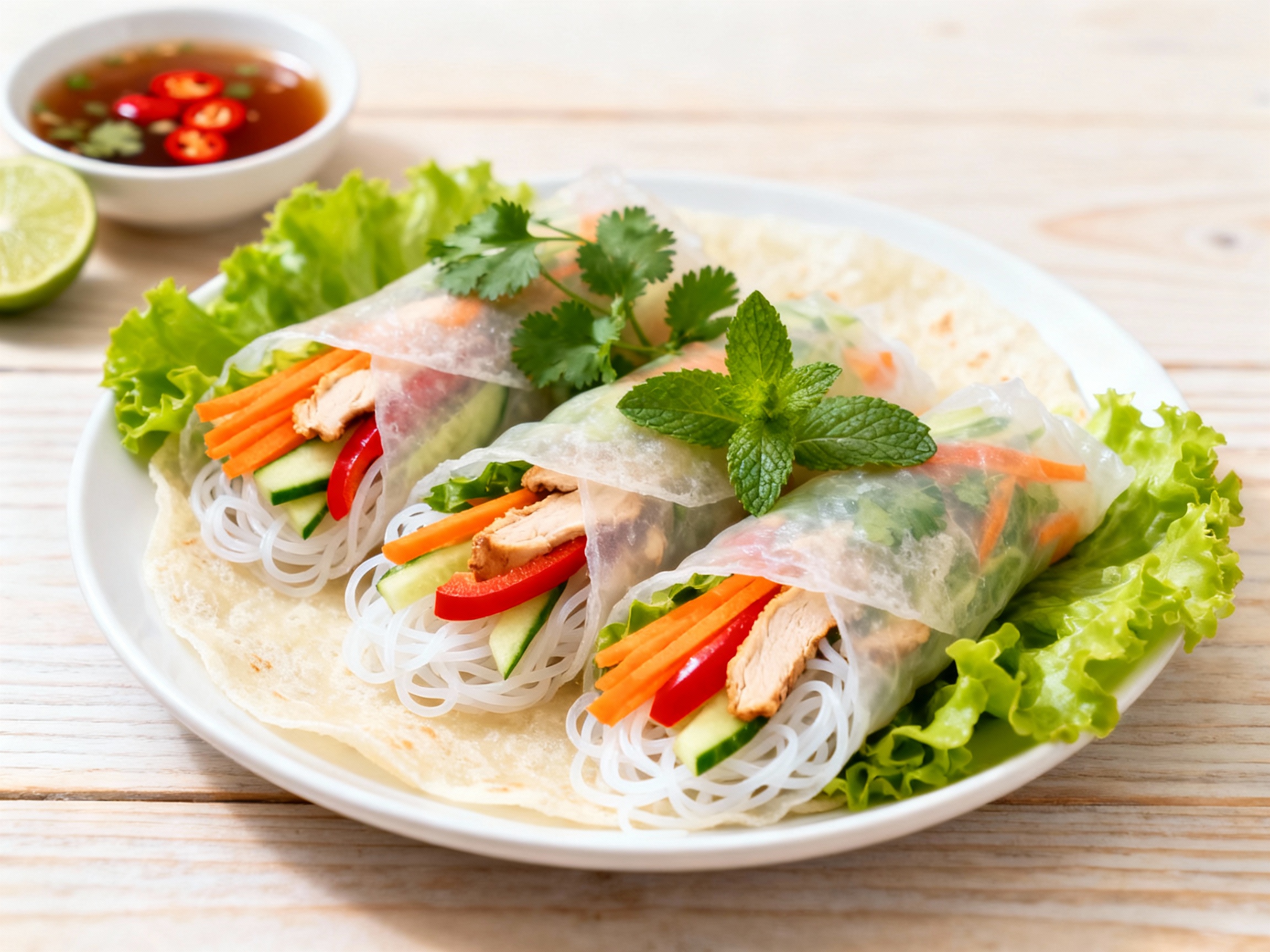 Vietnamese veg parcels